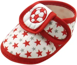 Newborn Infant Baby Star Girls Boys Soft Sole Prewalker Warm Casual Flats Shoes
