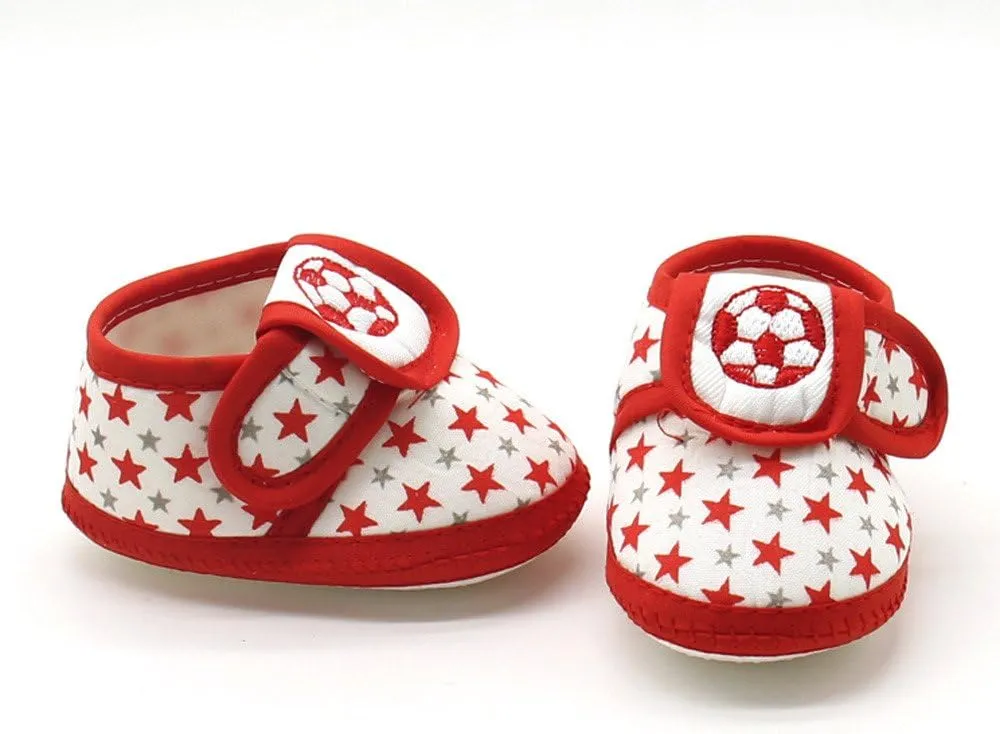 Newborn Infant Baby Star Girls Boys Soft Sole Prewalker Warm Casual Flats Shoes