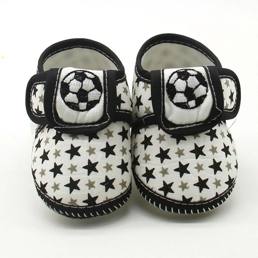 Newborn Infant Baby Star Girls Boys Soft Sole Prewalker Warm Casual Flats Shoes