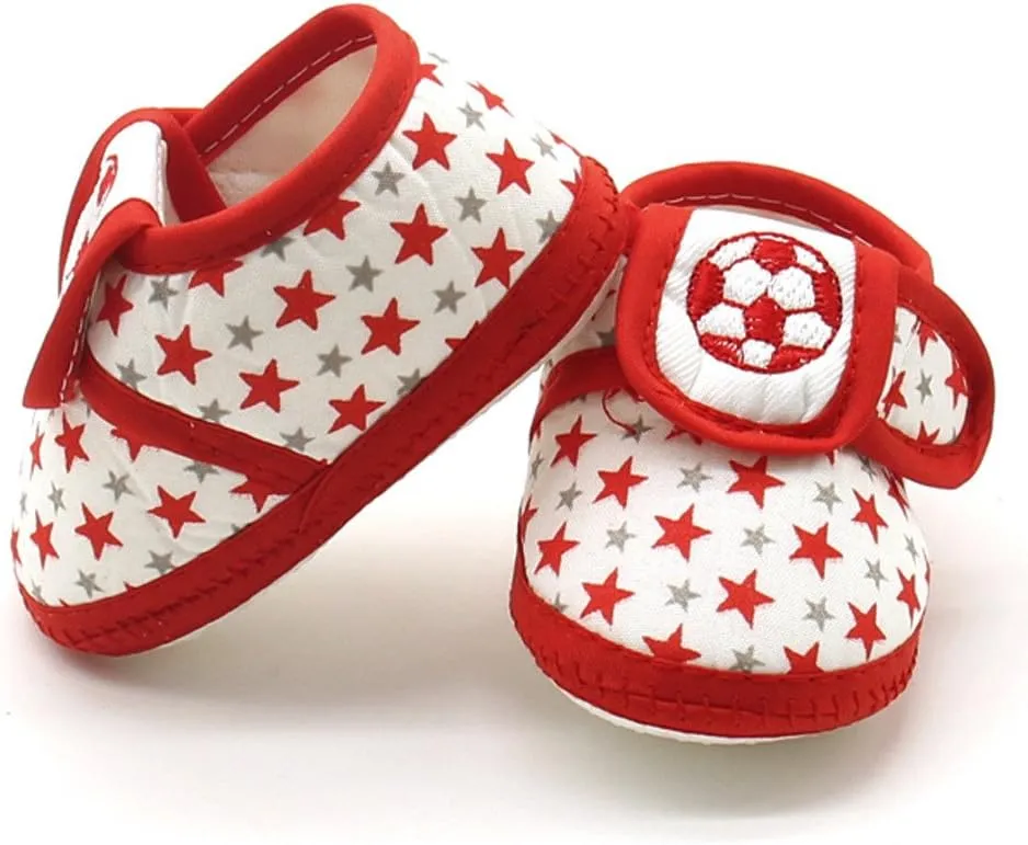 Newborn Infant Baby Star Girls Boys Soft Sole Prewalker Warm Casual Flats Shoes
