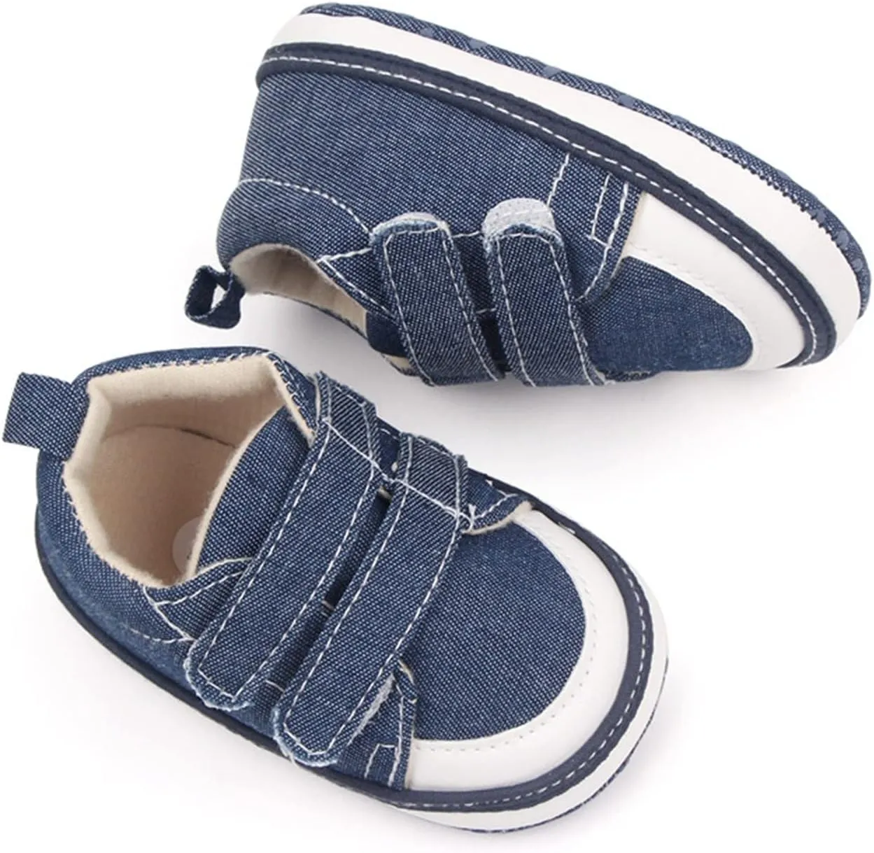 Newborn Sneakers Walking Shoes Infant Sticky Straps Bottom Soft Sole Double Baby Casual Toddler Shoes