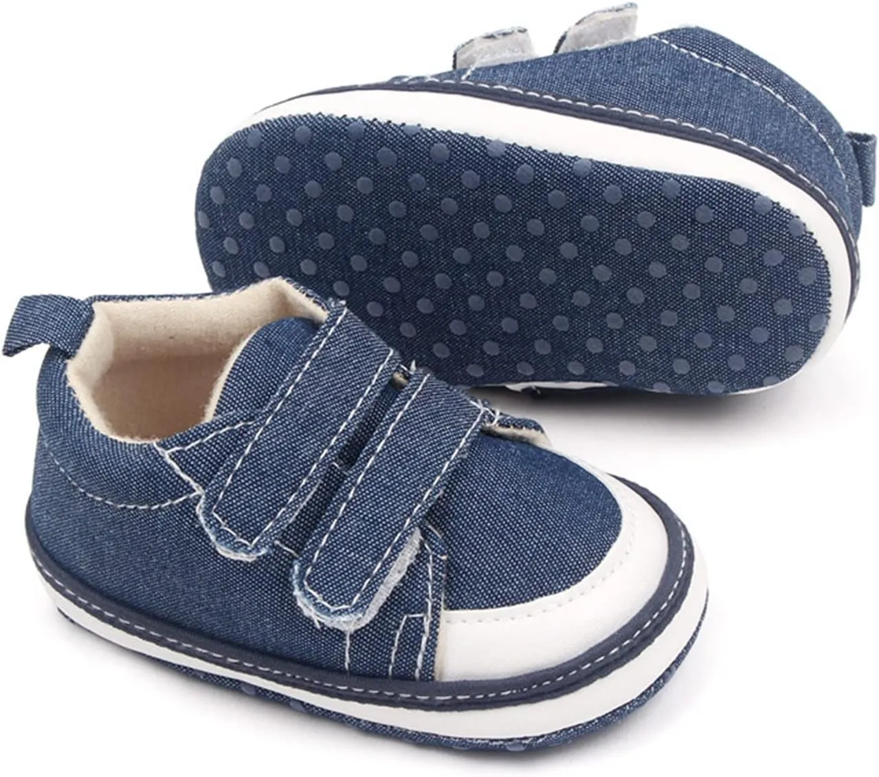 Newborn Sneakers Walking Shoes Infant Sticky Straps Bottom Soft Sole Double Baby Casual Toddler Shoes