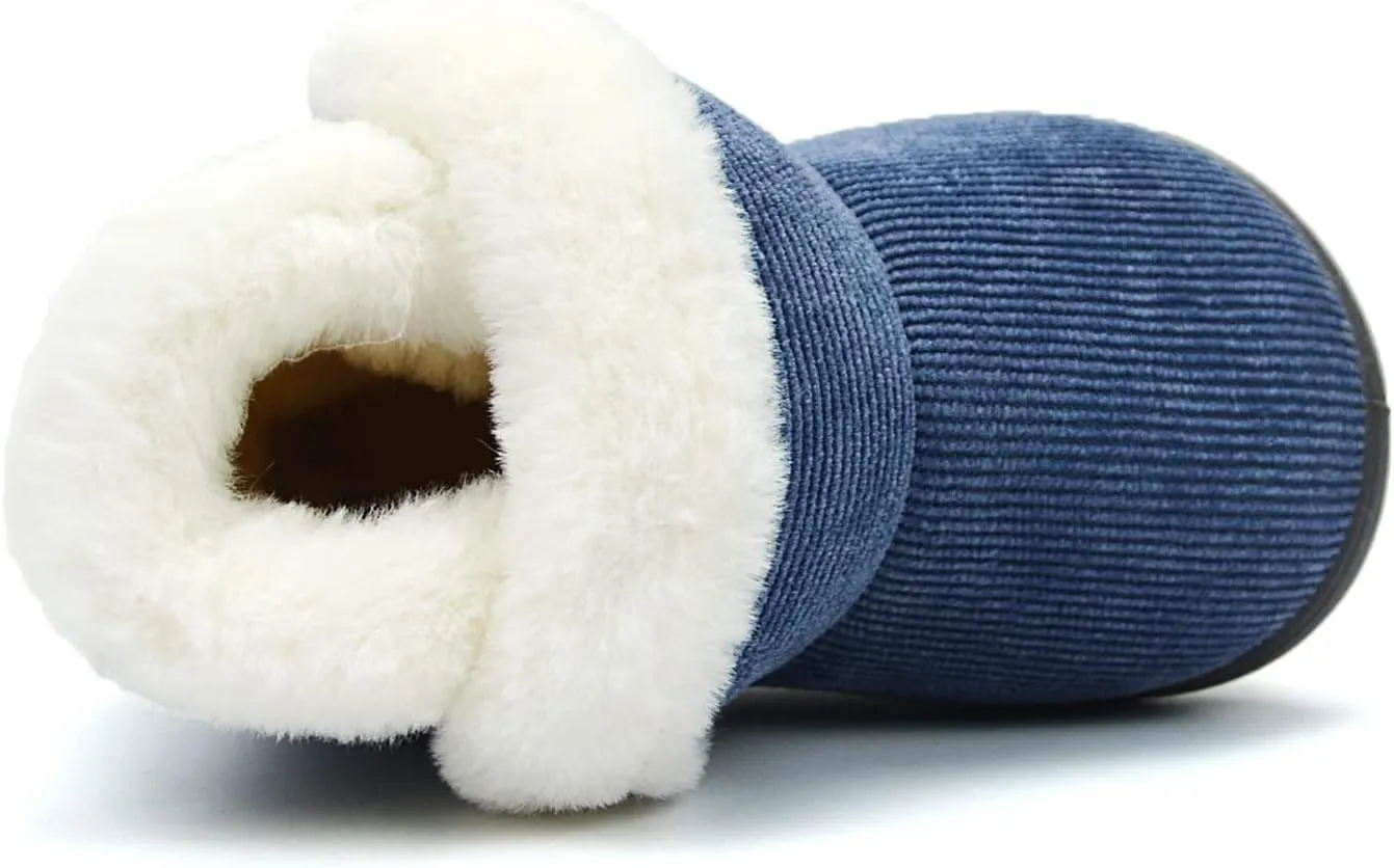 OAISNIT Baby Boys Girls Winter Boots Shoes Warm Soft Faux Fur Non-Slip Toddler Snow Boots Plush Shoes