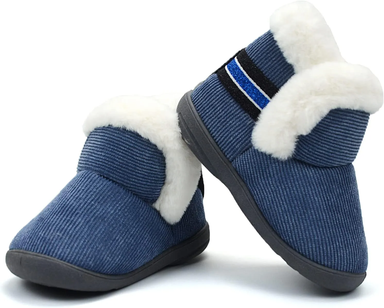 OAISNIT Baby Boys Girls Winter Boots Shoes Warm Soft Faux Fur Non-Slip Toddler Snow Boots Plush Shoes