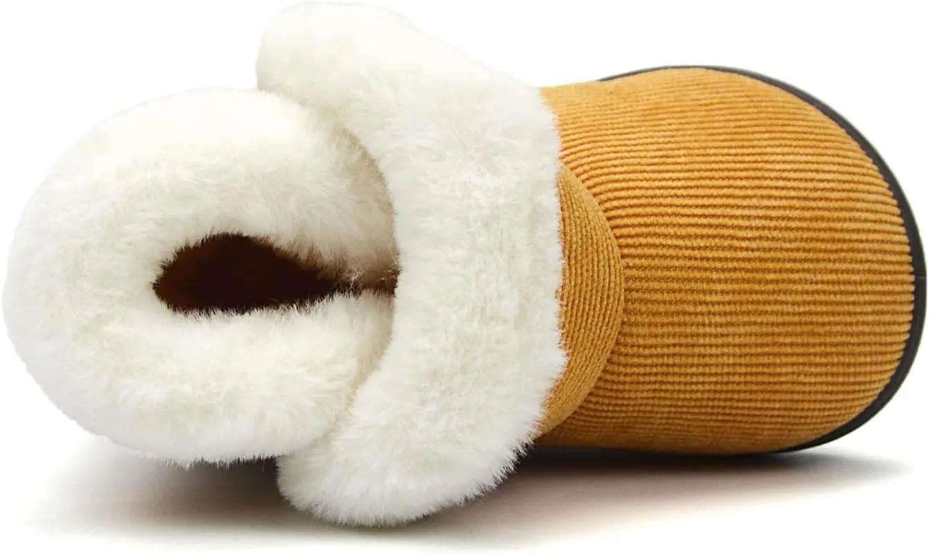 OAISNIT Baby Boys Girls Winter Boots Shoes Warm Soft Faux Fur Non-Slip Toddler Snow Boots Plush Shoes