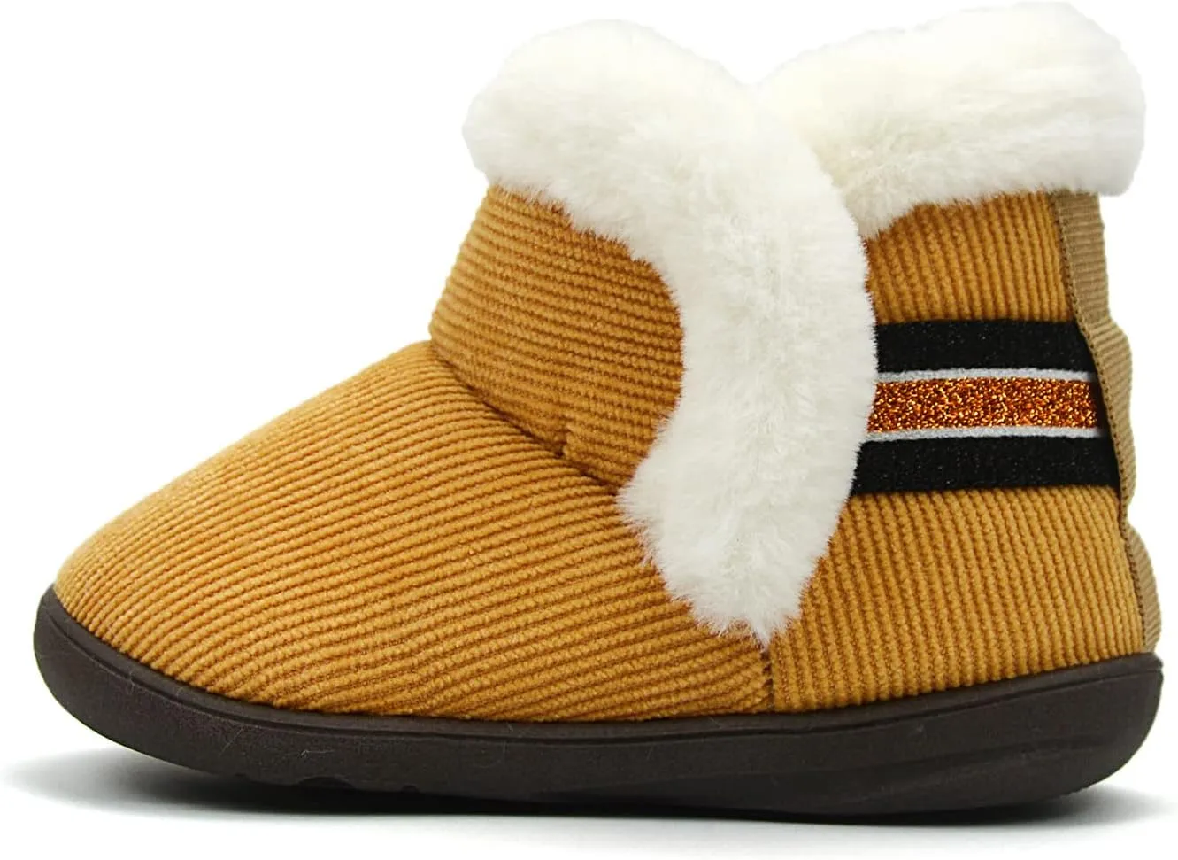 OAISNIT Baby Boys Girls Winter Boots Shoes Warm Soft Faux Fur Non-Slip Toddler Snow Boots Plush Shoes