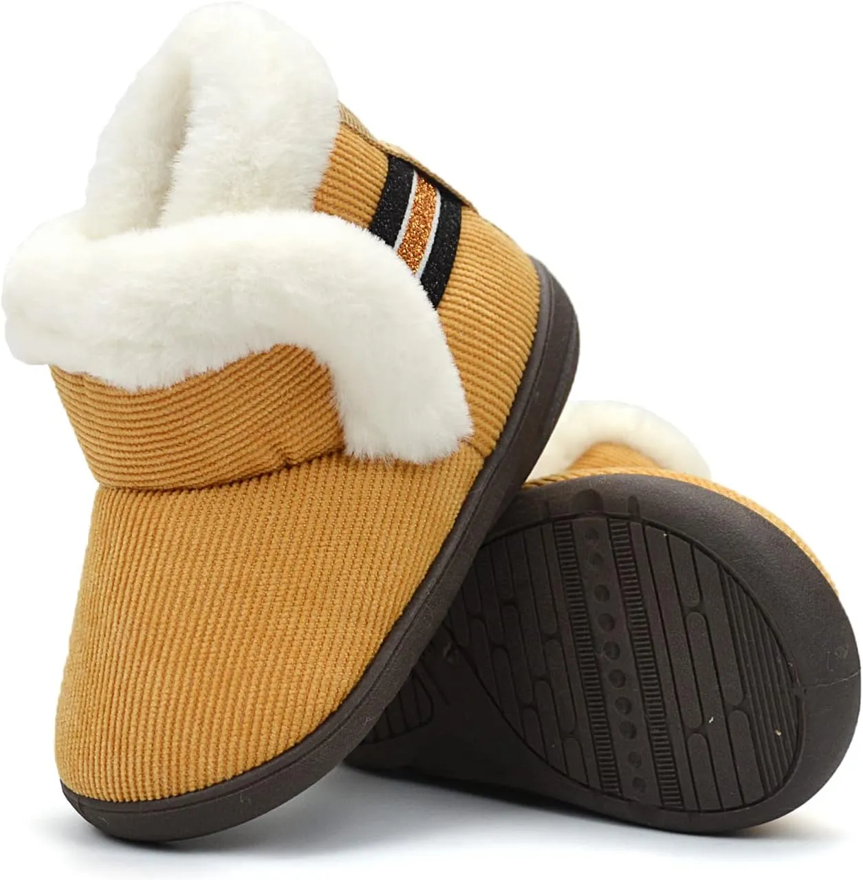 OAISNIT Baby Boys Girls Winter Boots Shoes Warm Soft Faux Fur Non-Slip Toddler Snow Boots Plush Shoes