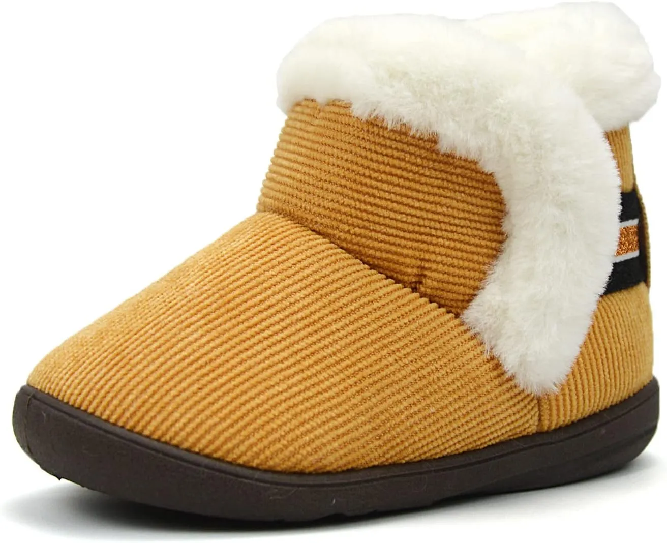 OAISNIT Baby Boys Girls Winter Boots Shoes Warm Soft Faux Fur Non-Slip Toddler Snow Boots Plush Shoes