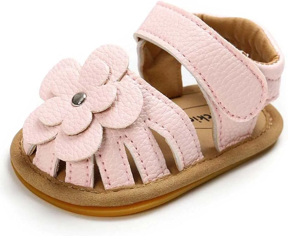 Rubber Walking Non-Slip Flat Baby Flower Boys Sandals Sole Shoes Girls Soft Baby Shoes Water Shoe Toddler Girl