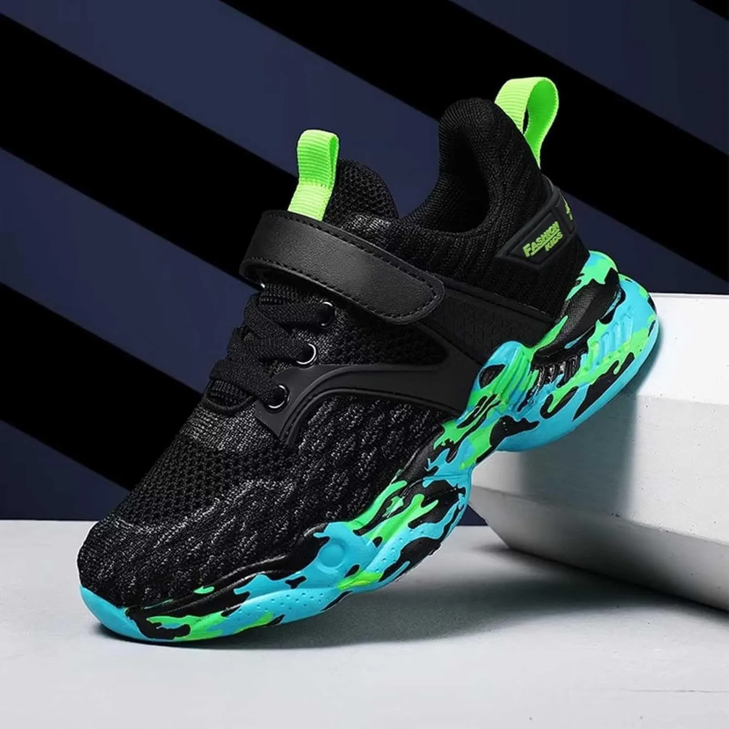 Running Shoes Kids Girl Boy Fashion Sneaker One Strap Breathable Athletic Sport Shoes (Toddle&Little Kid&Big Kids)