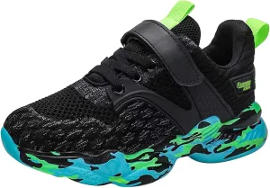 Running Shoes Kids Girl Boy Fashion Sneaker One Strap Breathable Athletic Sport Shoes (Toddle&Little Kid&Big Kids)