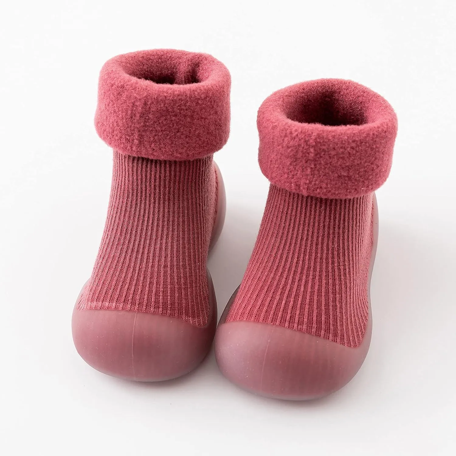 Sandal Water Shoes Kids Toddler Baby Boys Girls Solid Warm Knit Soft Sole Rubber Shoes Sock Toddler Slides
