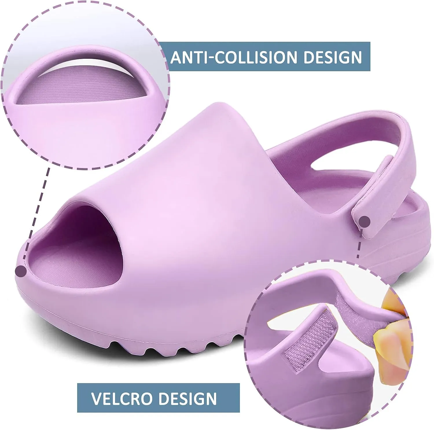 SEAUR - Toddler Little Kids Slides Sandals Girls Summer Sandals Boys Shower Anti-slip Slippers Baby Indoor Outdoor Slippers