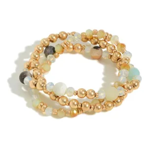 Set Of 3 Amazonite Bracelets