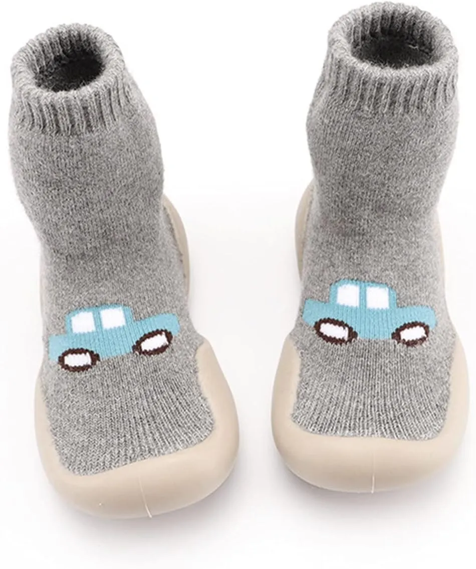 Simple Shoes Elastic Baby Indoor Shoes Walkers First Socks Cartoon Toddler Soft Infant Shoes Kids Boys Toddler