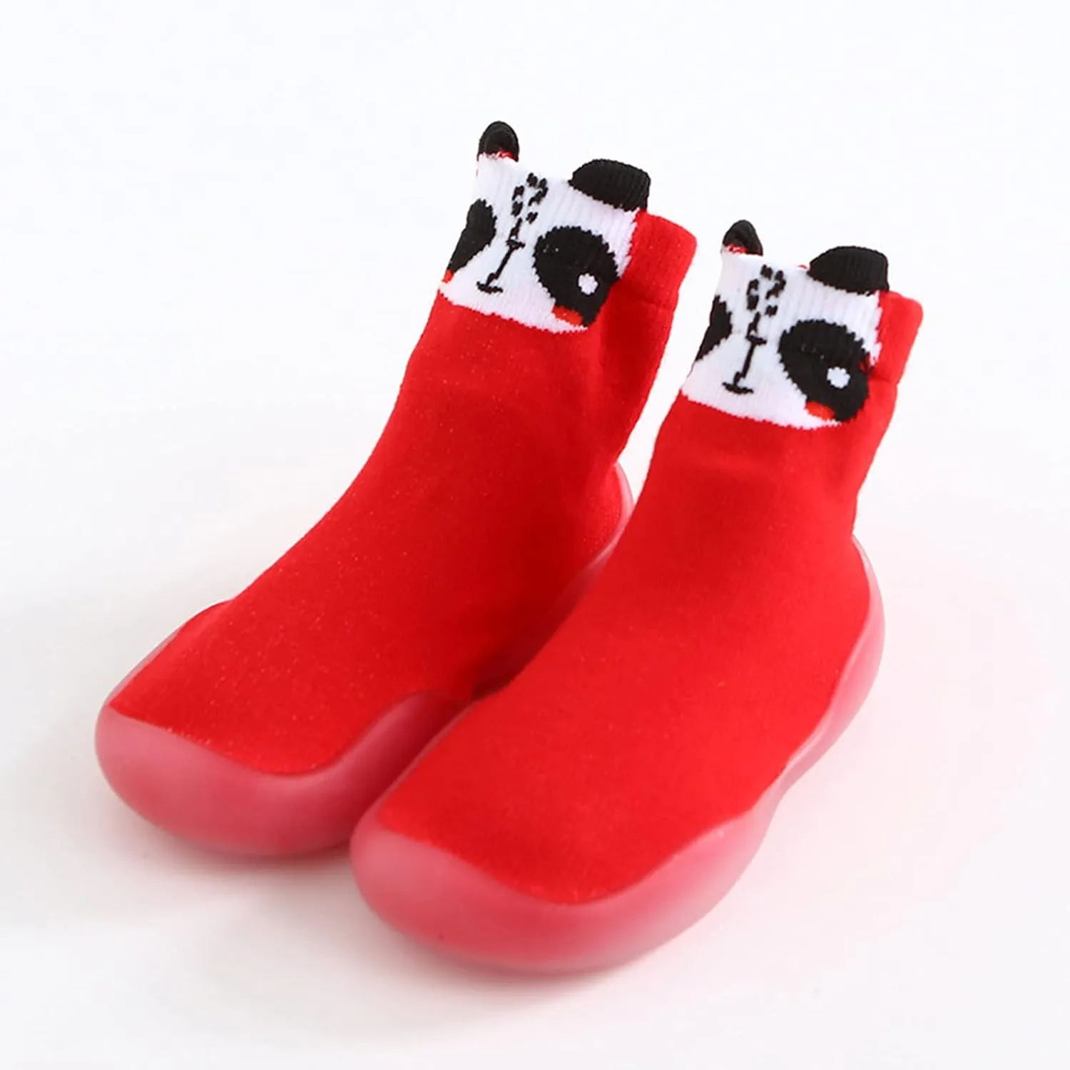 Size 1 Slippers for Boys Toddler Baby Boys Girls Solid Warm Knit Soft Sole Rubber Shoes Youth Cleats Size 2