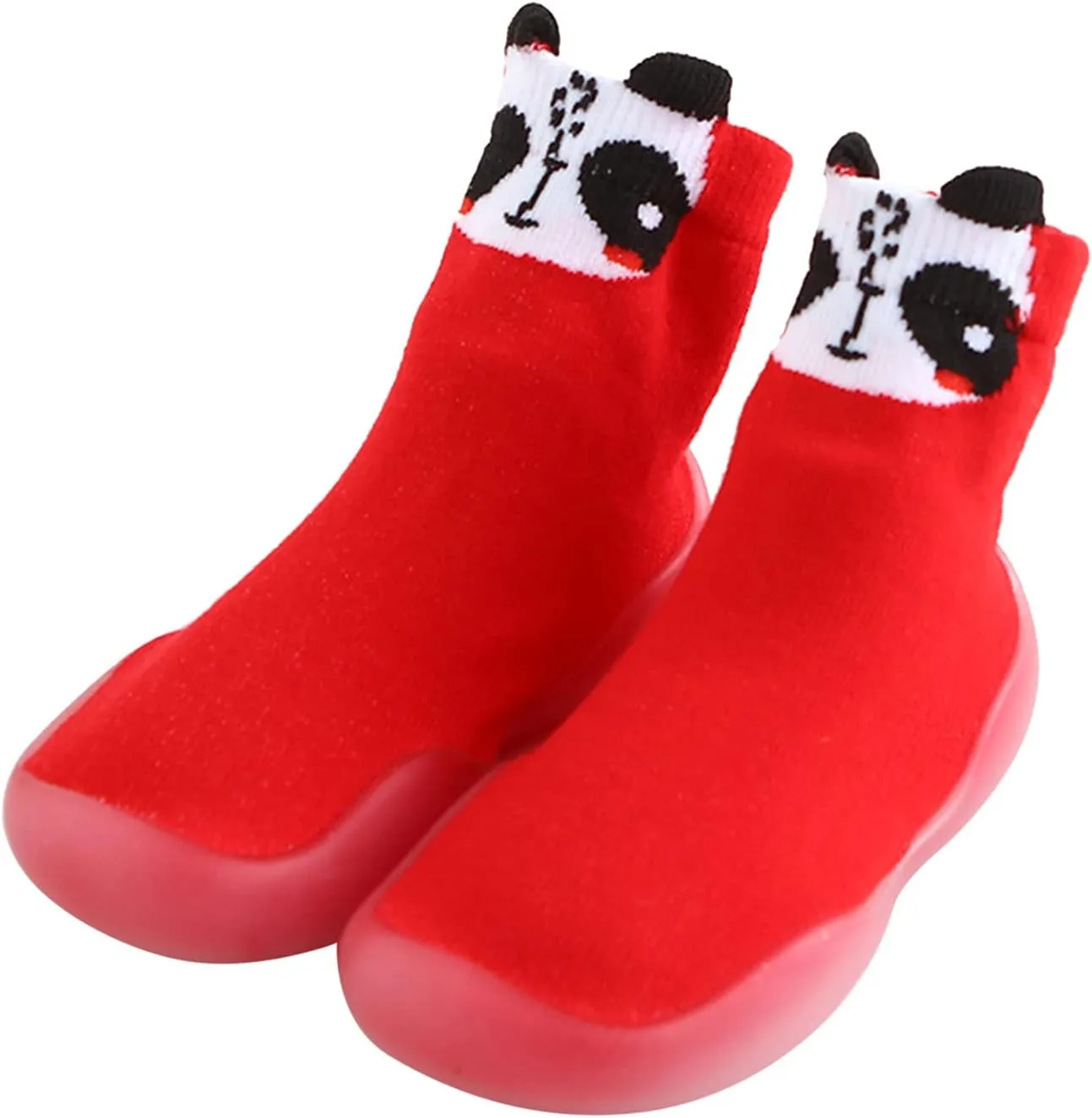 Size 1 Slippers for Boys Toddler Baby Boys Girls Solid Warm Knit Soft Sole Rubber Shoes Youth Cleats Size 2