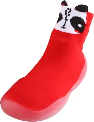 Size 1 Slippers for Boys Toddler Baby Boys Girls Solid Warm Knit Soft Sole Rubber Shoes Youth Cleats Size 2
