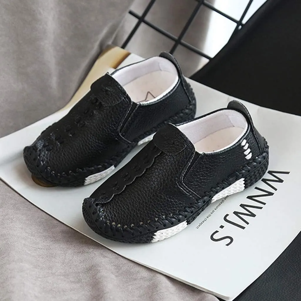 Soft Children Girls Leather Fashion Boys Shoes Kids Big Casual Baby Shoes Baby Size 3