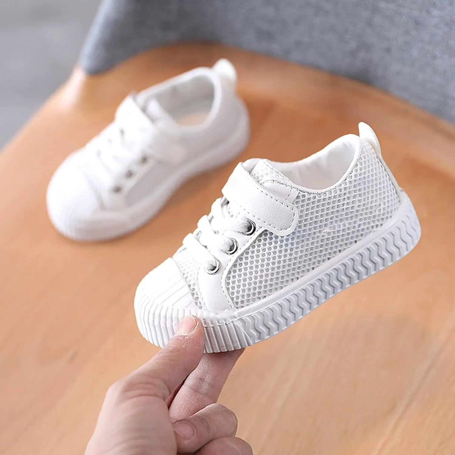 Spring and Summer New Mesh Rubber Sole Non Slip Children's Cute Casual Sports Shoes Girls Size 5