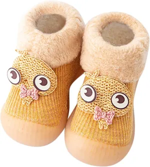 Strike Ride Shoes Girls Sole Socks Solid Girls Baby Kids Rubber Boys Warm Soft Knit Stocking Slipper Shoes Toddler Baby Shoes Toddler Boy Sandals Size 13