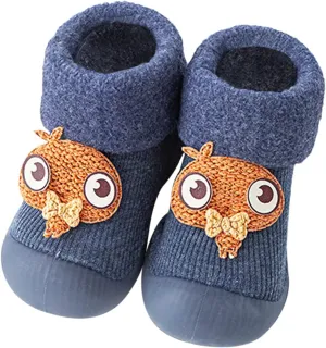 Strike Ride Shoes Girls Sole Socks Solid Girls Baby Kids Rubber Boys Warm Soft Knit Stocking Slipper Shoes Toddler Baby Shoes Toddler Boy Sandals Size 13