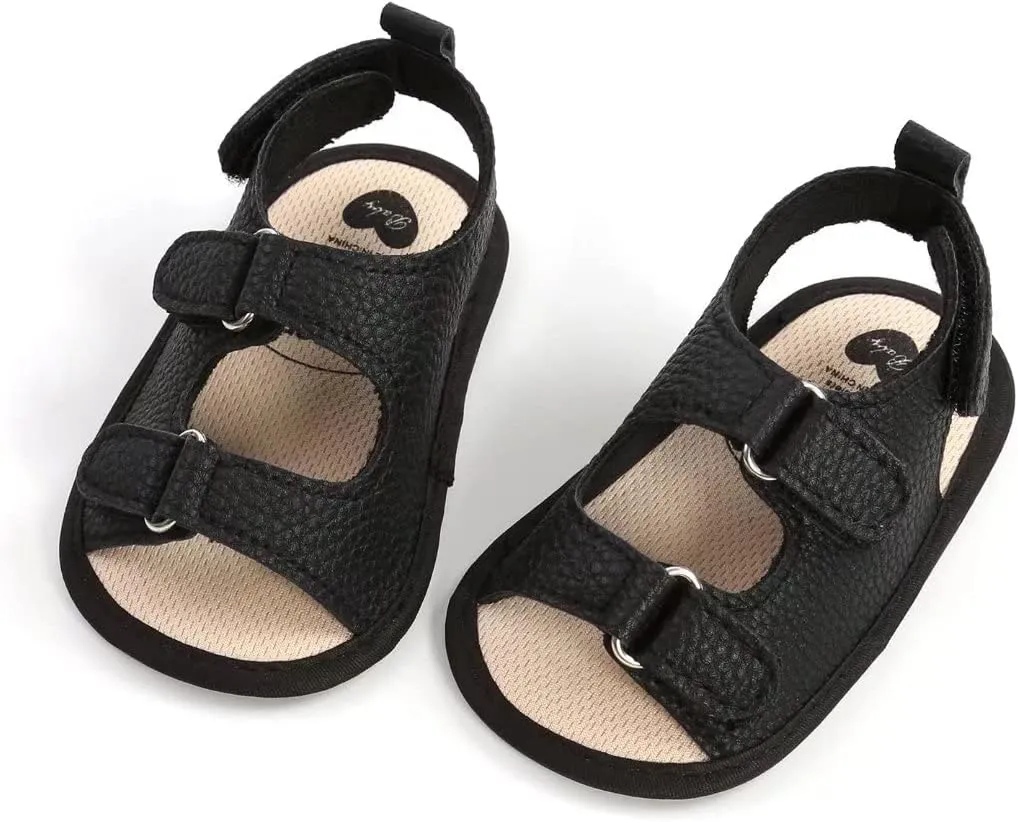 Stunner Baby Girls Boys Sandals Soft Sole Infant Shoes Summer Breathable Crib Shoes