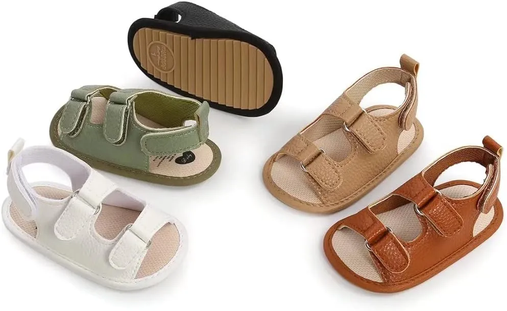 Stunner Baby Girls Boys Sandals Soft Sole Infant Shoes Summer Breathable Crib Shoes