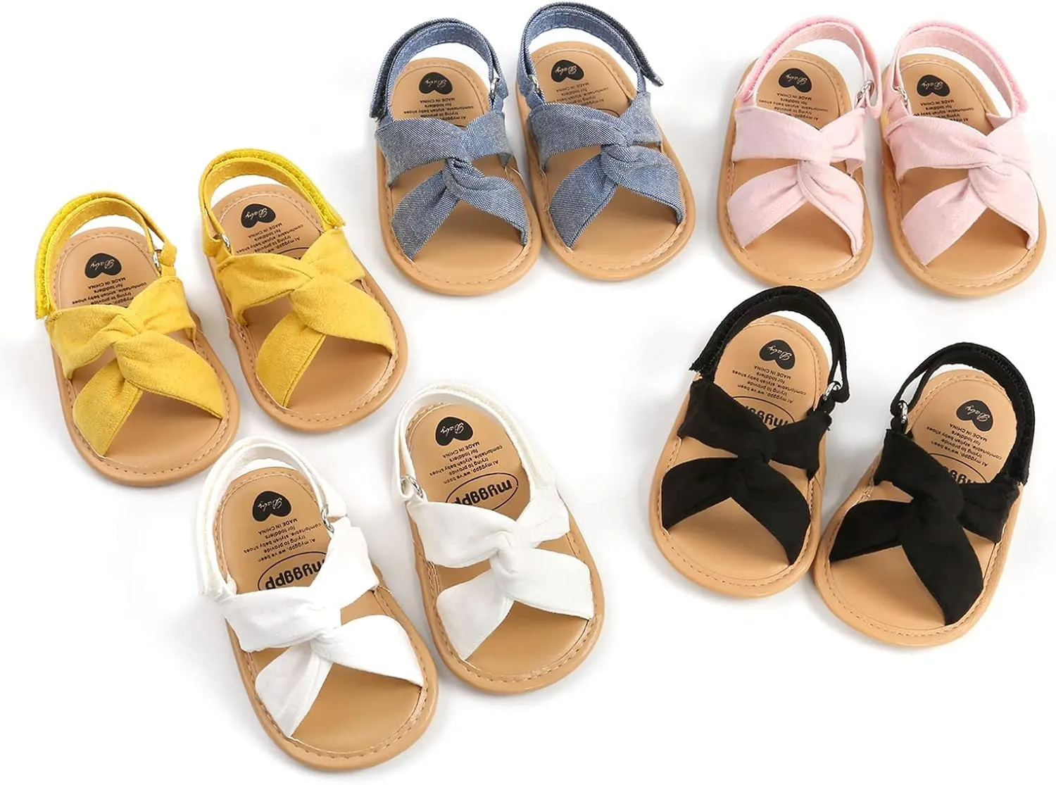 Summer Baby Girls Fashion Kid Soft Sole First First Walking Multi-color Walking Shoe Footwear Beach Toddlers Princess 0-18M