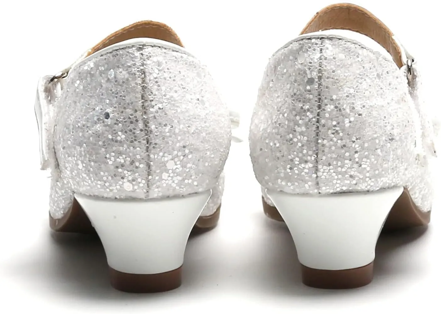 THEE BRON Girls Dress Shoes Mary Jane Heels Princess Wedding Party Pumps