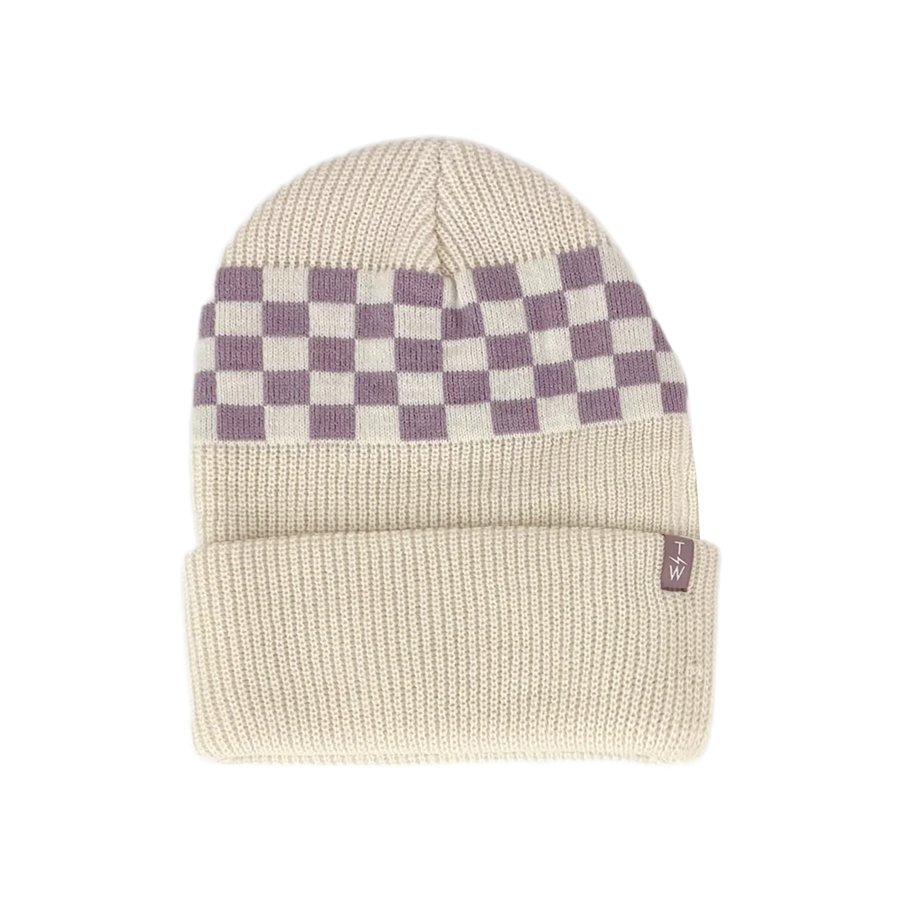 Tiny Whales Beanie - Check it Natural