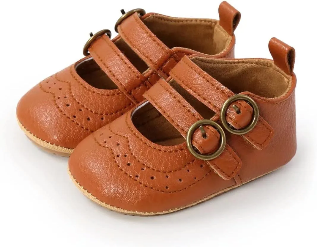 TN TANGNEST Baby Girls Mary Jane Flats Infant Princess Wedding Dress Shoes First Walkers Crib Shoes