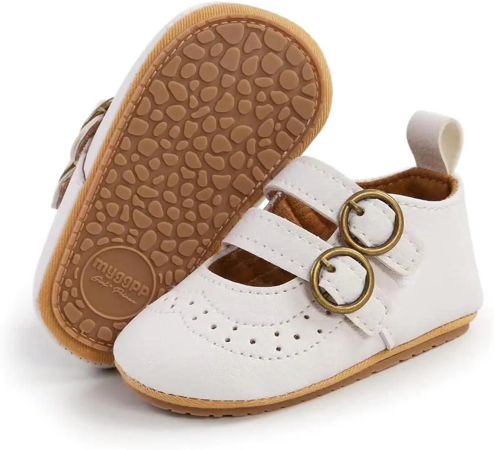 TN TANGNEST Baby Girls Mary Jane Flats Infant Princess Wedding Dress Shoes First Walkers Crib Shoes