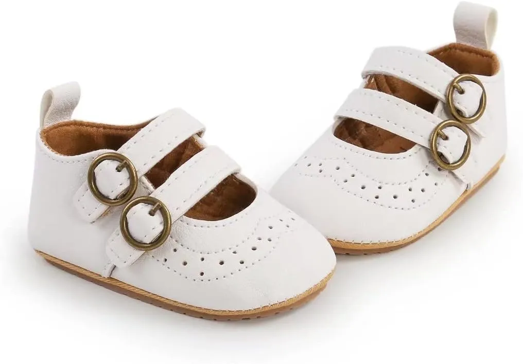 TN TANGNEST Baby Girls Mary Jane Flats Infant Princess Wedding Dress Shoes First Walkers Crib Shoes