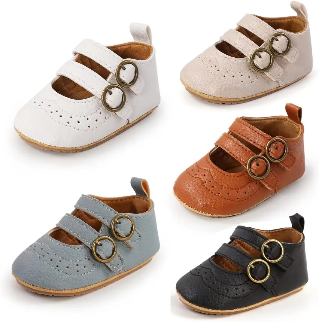 TN TANGNEST Baby Girls Mary Jane Flats Infant Princess Wedding Dress Shoes First Walkers Crib Shoes