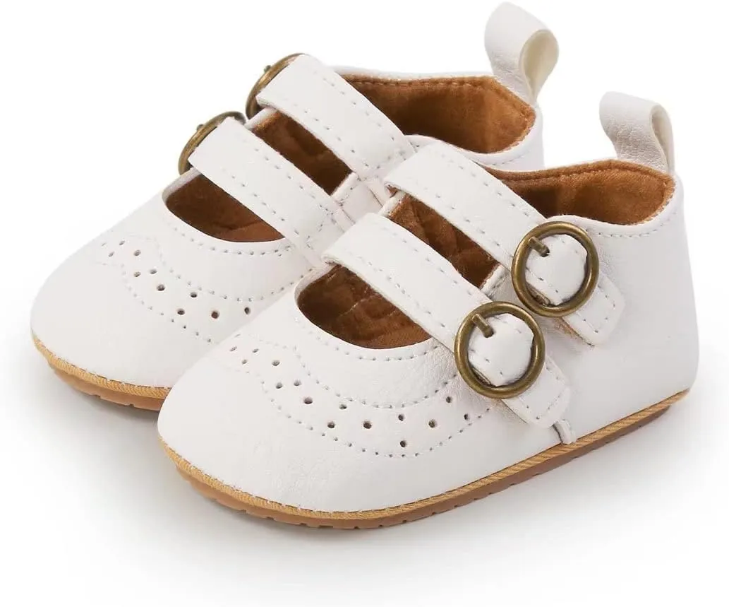 TN TANGNEST Baby Girls Mary Jane Flats Infant Princess Wedding Dress Shoes First Walkers Crib Shoes