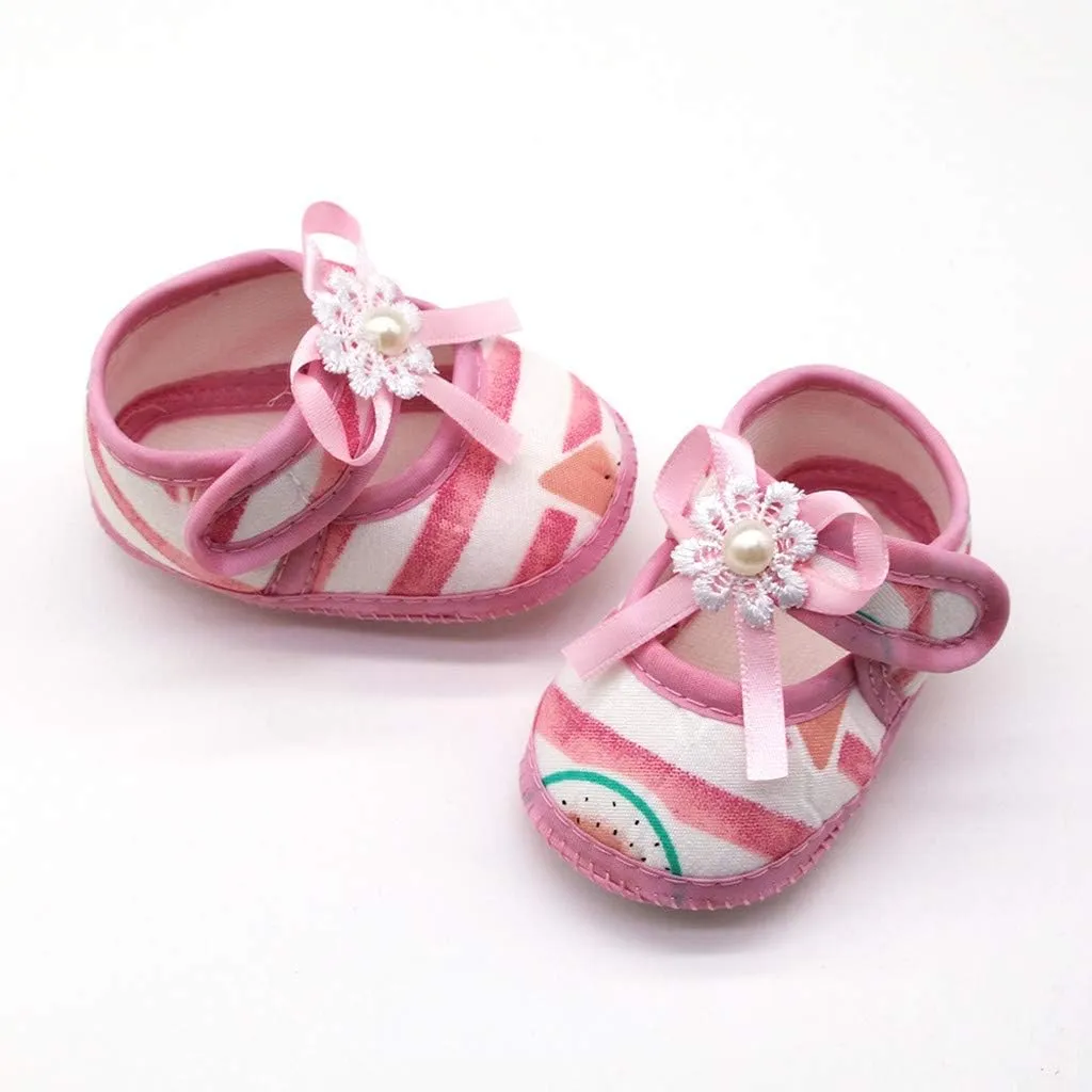 Toddler Athletic Baby Single Shoes Sandals Soft Girls Prewalker Watermelon Printing Sole Baby Baby Boy Toddler