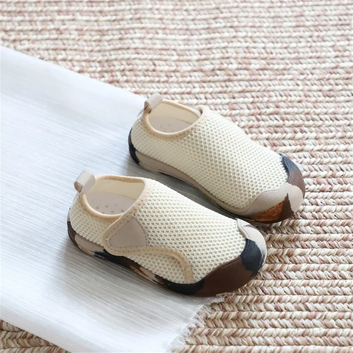 Toddler Baby Boy Girl Shoes Breathable Shoes Baotou Sneakers Mesh Baby Soft Sole Fashion Unisex Girl Tennis Shoes