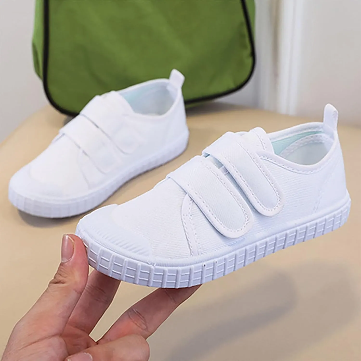 Toddler Baby Boy Girl Shoes Flat Shoes Bao Head One Foot Off Girl Canvas Shoes Baby Soft Sole Casual Shoes Simple