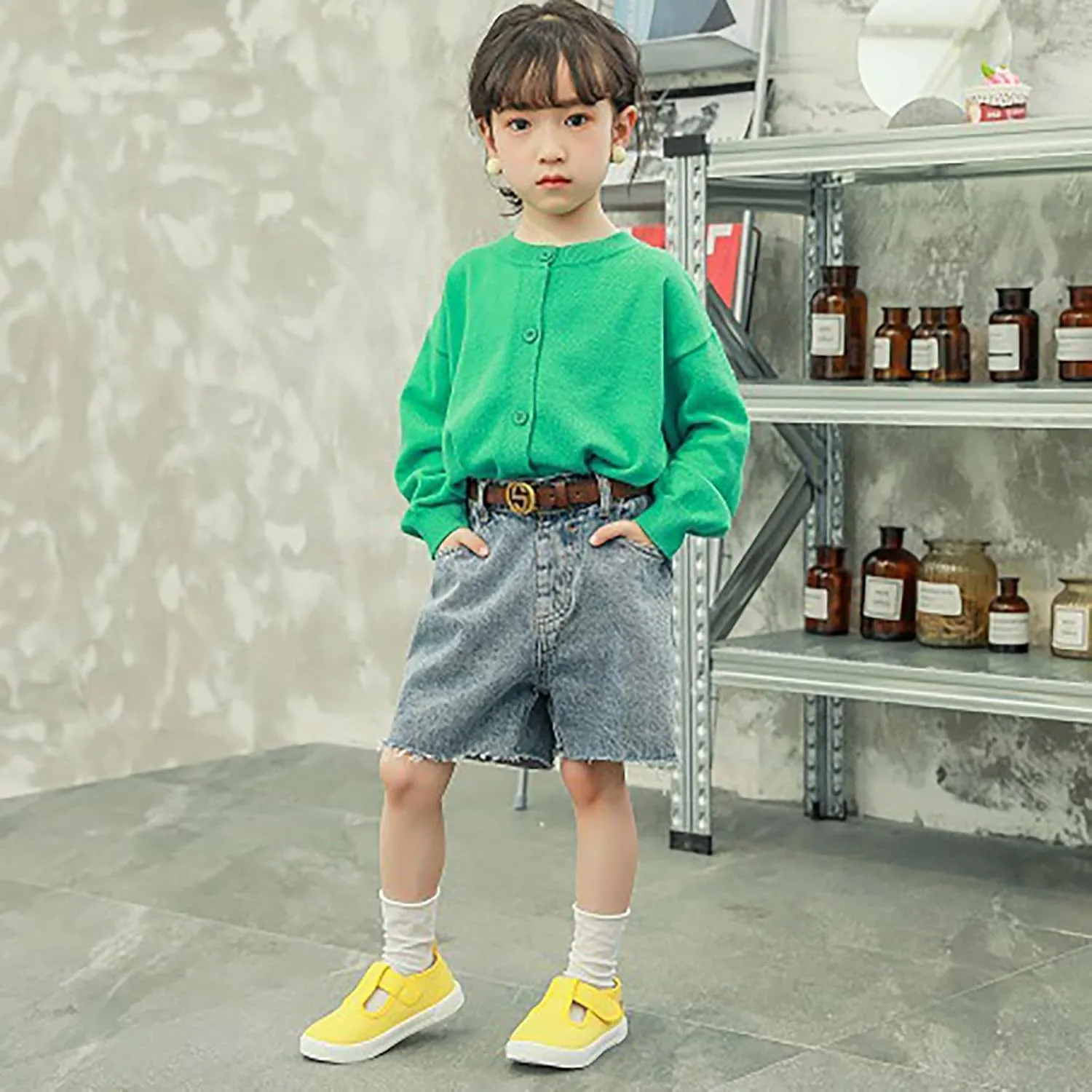 Toddler Baby Boy Girl Shoes Flat Shoes Bao Head One Foot Off Girl Canvas Shoes Baby Soft Sole Metallic Running Shoes