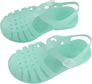 Toddler Baby Boys Girls Slip On Shoes Cute Candy Hollow Out Sandals Shoes Non-slip Soft Sole Beach Flats Sandals B-47 Mint Green 7