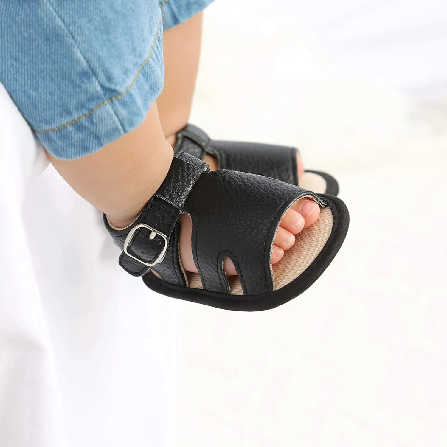 Toddler Baby Girl Boy Sandals Flats Summer Breathable Soft Anti Slip Rubber Sole Newborn Prewalker First Walking Shoes