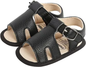 Toddler Baby Girl Boy Sandals Flats Summer Breathable Soft Anti Slip Rubber Sole Newborn Prewalker First Walking Shoes