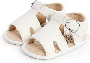 Toddler Baby Girl Boy Sandals Flats Summer Breathable Soft Anti Slip Rubber Sole Newborn Prewalker First Walking Shoes