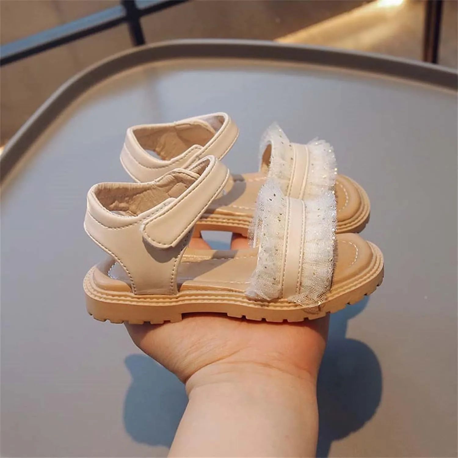 Toddler Baby Girl Shoes Breathable Shoe Dew Toe Shoe Bag Head Sandals Girl Sandals Baby Soft Shoe Covers Sandals Slides