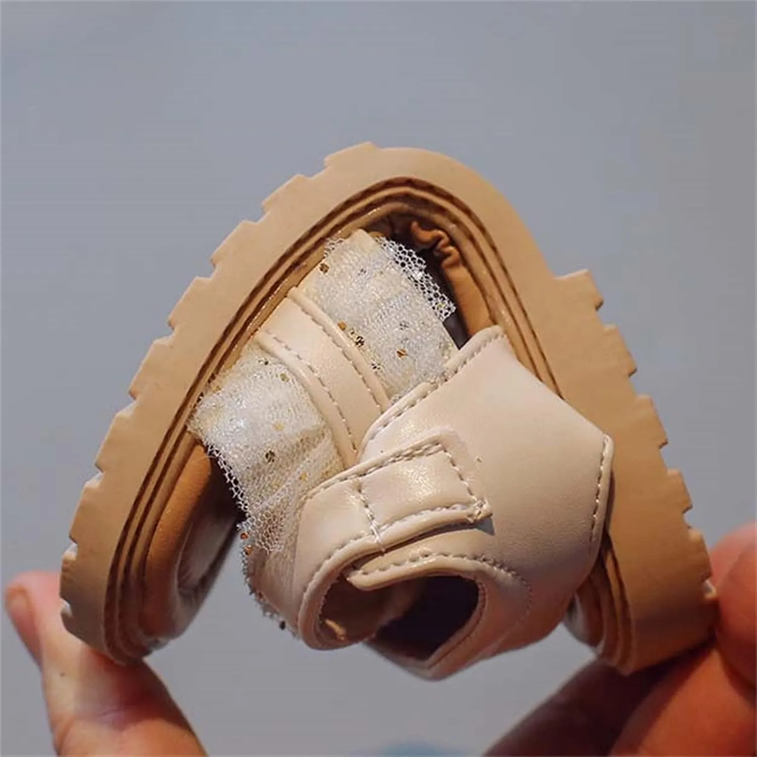 Toddler Baby Girl Shoes Breathable Shoe Dew Toe Shoe Bag Head Sandals Girl Sandals Baby Soft Shoe Covers Sandals Slides