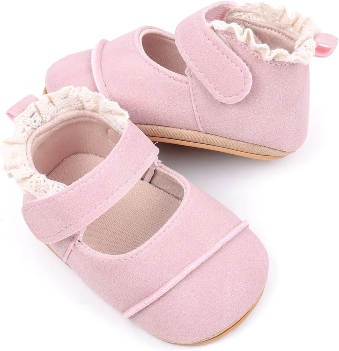 Toddler Baby Girls First Walking Dress Shoes Soft Sole Lace Hem Lightweight Toddler Athletic Sandals Boys