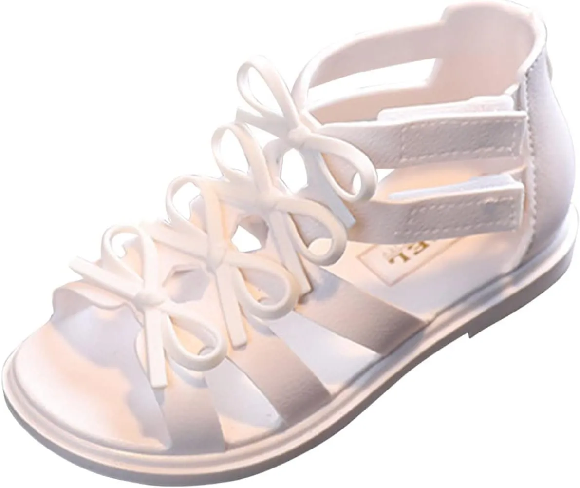 Toddler Boys Girls Sandals Shoes Baby Kids Children Cute Candy Slip On Hollow Out Non-slip Soft Sole Beach Shoes U-387 White 13