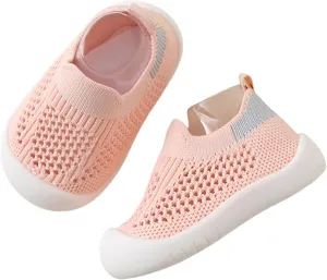 Toddler Boys Girls Shoes Baby Sock Shoes Non-Slip Breathable Sneakers Lightweight Mesh on Floor Slipper