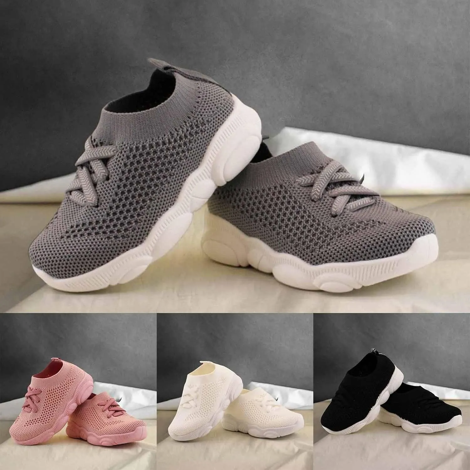 Toddler Boys Girls Wide Barefoot Shoes Little Kids Minimalist Sneakers Casual Breathable Walking Tennis Shoes Indoor Outdoor
